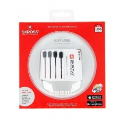 ADAPTADOR VIAJE UNIVERSAL UK USA + 2xUSB