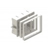 CAJA EMPOTRAR DE MECANISMOS 3 MODULOS