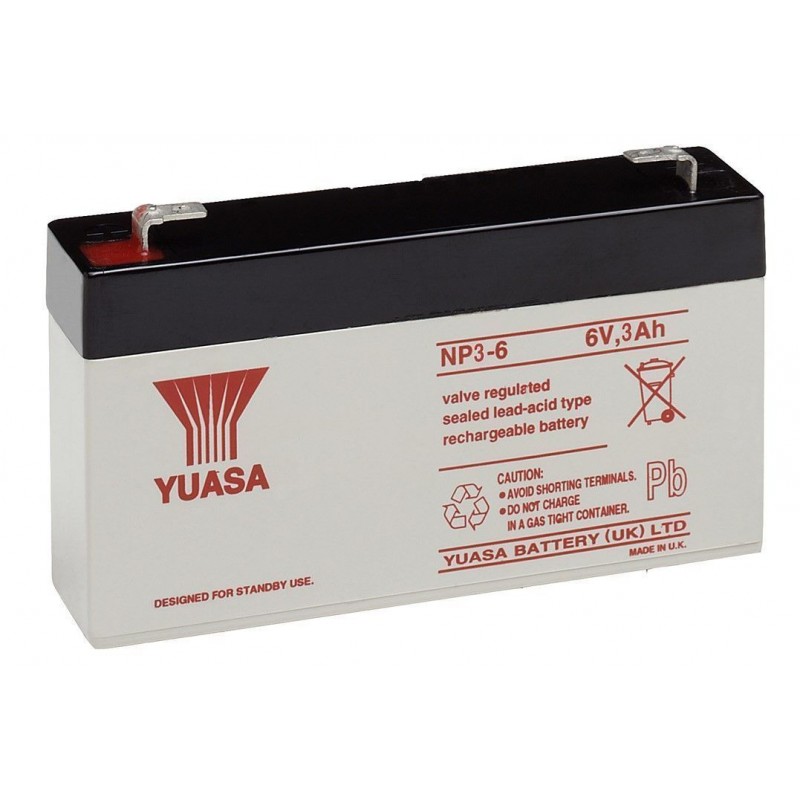 BATERIA ACIDO 6V 3,0Ah YUASA