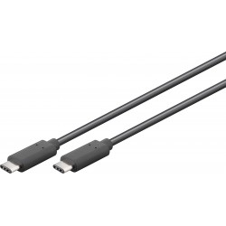 CABLE USB C M-M 0,5M NEGRO...