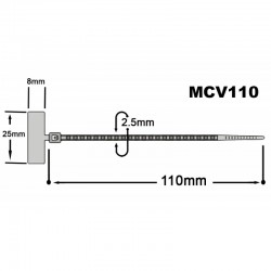 BRIDA BANDERA 100X2,5mm...