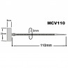 BRIDA BANDERA 100X2,5mm Sup.Marc.25x8mm