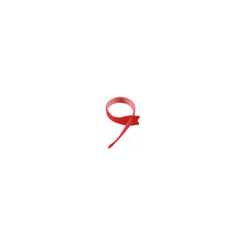 BRIDA DE VELCRO 125X12mm  ROJO (20UNIT)