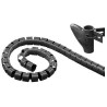 TUBO CUBRECABLES 30mm NEGRO Rollo 20m