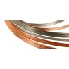 TRENZA DE COBRE PULIDO 8mm EN PLANO
