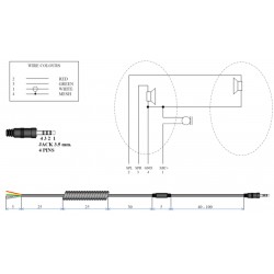 CABLE ESPIRILIZADO JACK 3,5...