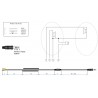 CABLE ESPIRILIZADO JACK 3,5 M 4P rizado