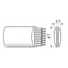 CABLE TELEFONICO PLANO 8 VIAS MARFIL