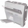 MODULO 45x45 2xRJ45 CON G-POLVO KEY BLAN