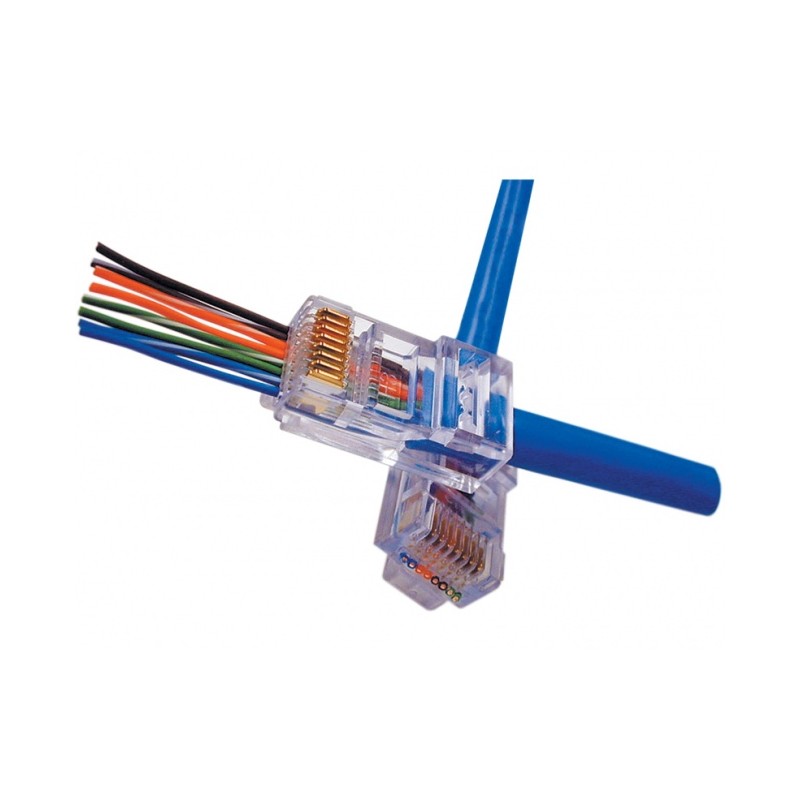 CONECTOR EZ-RJ45 MACHO UTP CAT5E