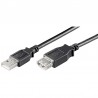 CABLE USB A 2.0 M-H 1,8MTS NEGRO HQ