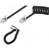 CABLE TLF ESPIRAL RJ10 M-M 2MTS NEGRO