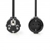 CABLE ALIMENTACION SCHUKO M-H 5M NEGRO