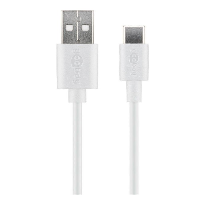 CABLE USB 2.0 TIPO A M-USB C M 0,5M BLAN