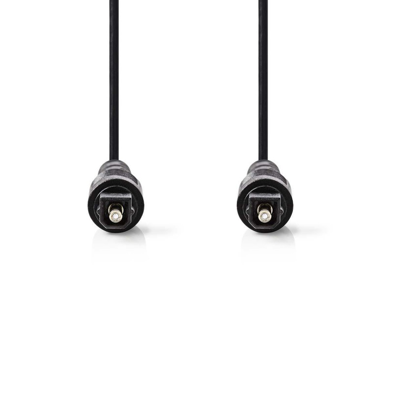 CABLE AUDIO TOSLINK M-M 2MTS NEGRO