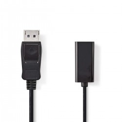 ADAPTADOR DISPLAYPORT M-HDMI H 20cm NEGR