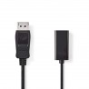 ADAPTADOR DISPLAYPORT M-HDMI H 20cm NEGR