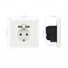 BASE SCHUKO CON T.T. EMPOTRAR+2xUSB