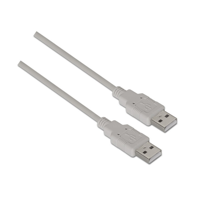 CABLE USB A 2.0 M-M 2MTS GRIS