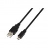 CABLE USB 2.0 M a MICRO USB 3M NEGRO