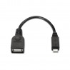 CABLE OTG USB MICRO B- A HEMBRA 0,15M