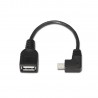 CABLE OTG USB MINI B(5P)- A HEMBRA CODO