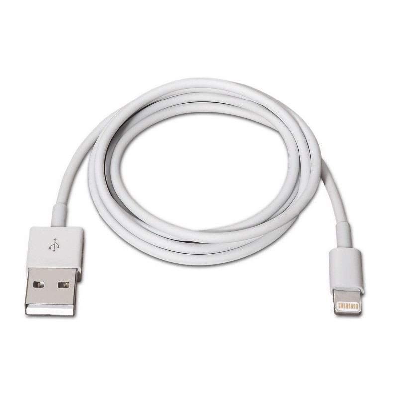 CABLE APPLE LIGHTNING USB 1MTS BLANCO