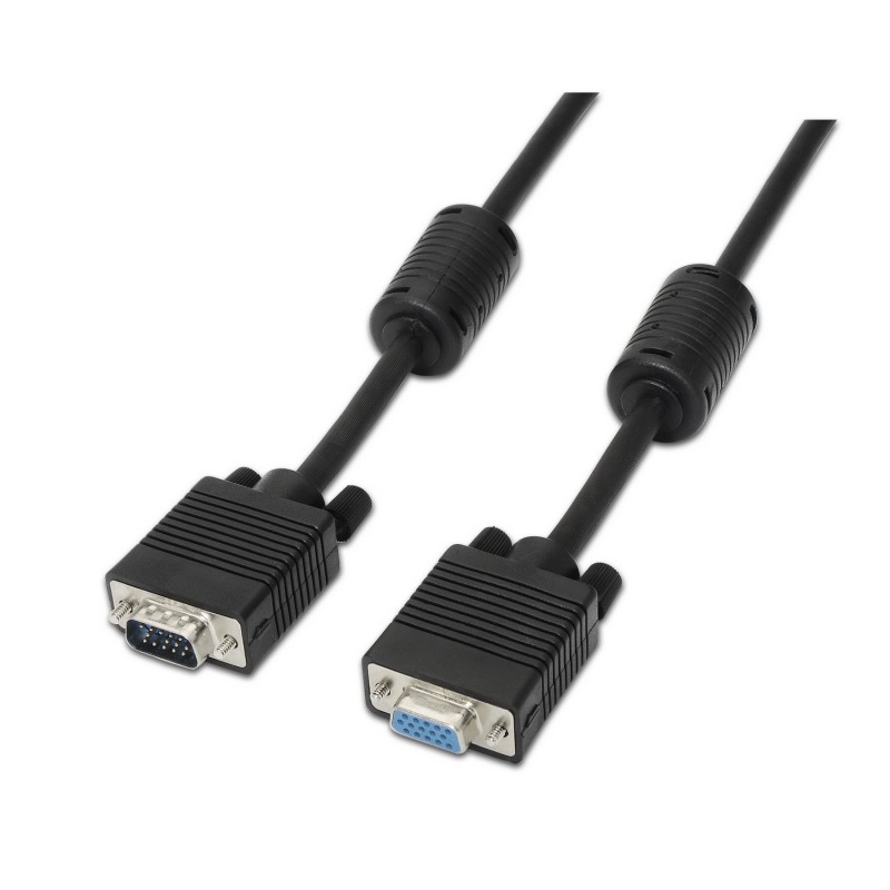 CABLE VGA M-H 1,8MTS NEGRO CON FERRITA