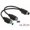 ADAPTADOR PS2 M-2xPS2 (PS/2) HEMBRA 20cm