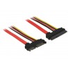 CABLE SATA DATOS+ALIMENTACION 10cm