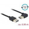 CABLE USB 2.0 M-M CODO IZQ EASY 0,5mts