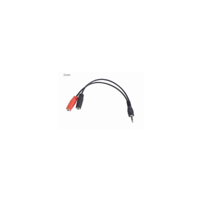 CABLE MINIJACK 4POLOS M-2xMINIJACK H 3 P