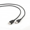 CABLE USB A 2.0 M-H 5MTS NEGRO