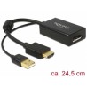 ADAPTADOR HDMI M+USB-DISPLAYPORT H 25cm
