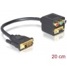 CABLE ADAPTADOR DVI M-VGA H+3xRCA 10cm