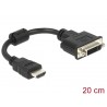 ADAPTADOR HDMI MACHO-DVI-I 24+5 HEM 20cm
