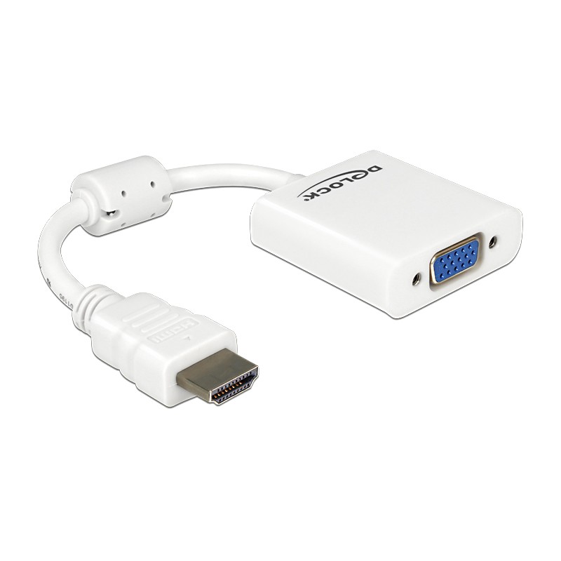 ADAPTADOR HDMI M a VGA H 15cm BLANCO