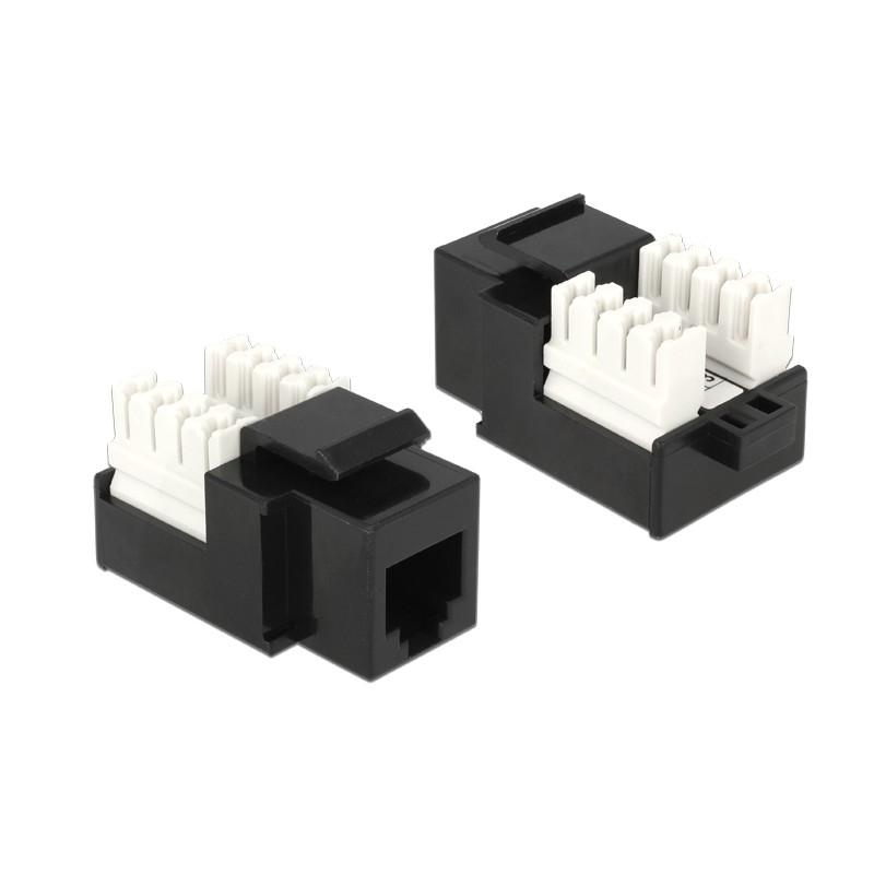 CONECTOR RJ12 HEMBRA UTP CAT3 NEGRO KEYS