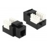 CONECTOR RJ12 HEMBRA UTP CAT3 NEGRO KEYS