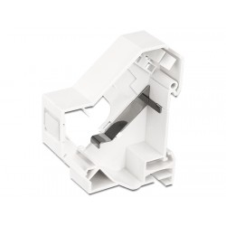 PLACA PLASTICA 1xRJ45 PARA CARRIL DIN BL