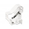 PLACA PLASTICA 1xRJ45 PARA CARRIL DIN BL