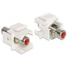 ADAPTADOR RCA KEYSTONE H-H  ROJO