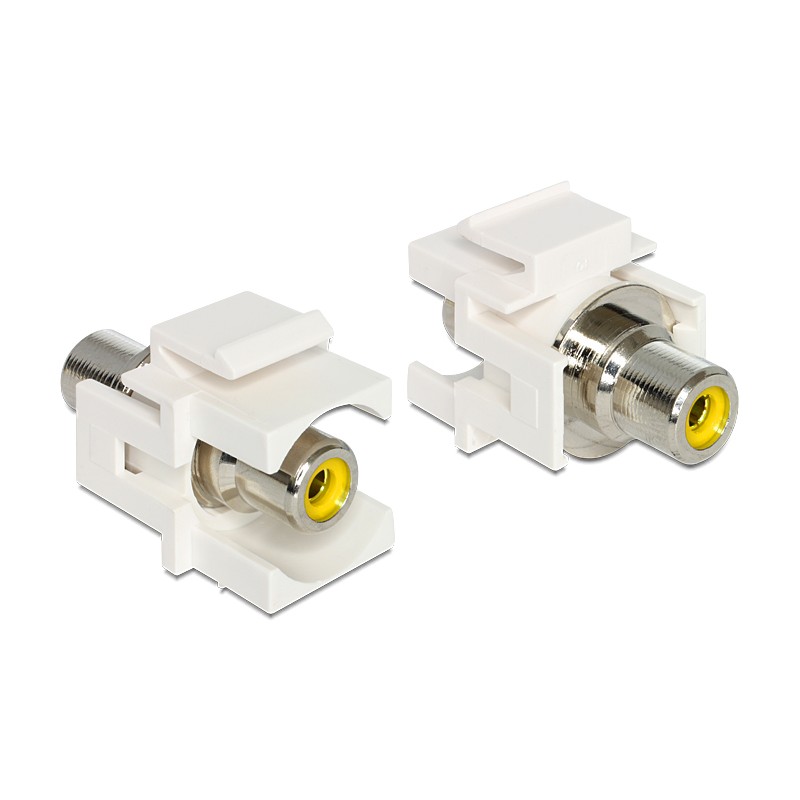 ADAPTADOR RCA KEYSTONE H-H AMARILLO