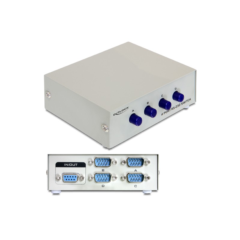 SWITCH CONMUTADOR 4X1 DB9 SUB-D9
