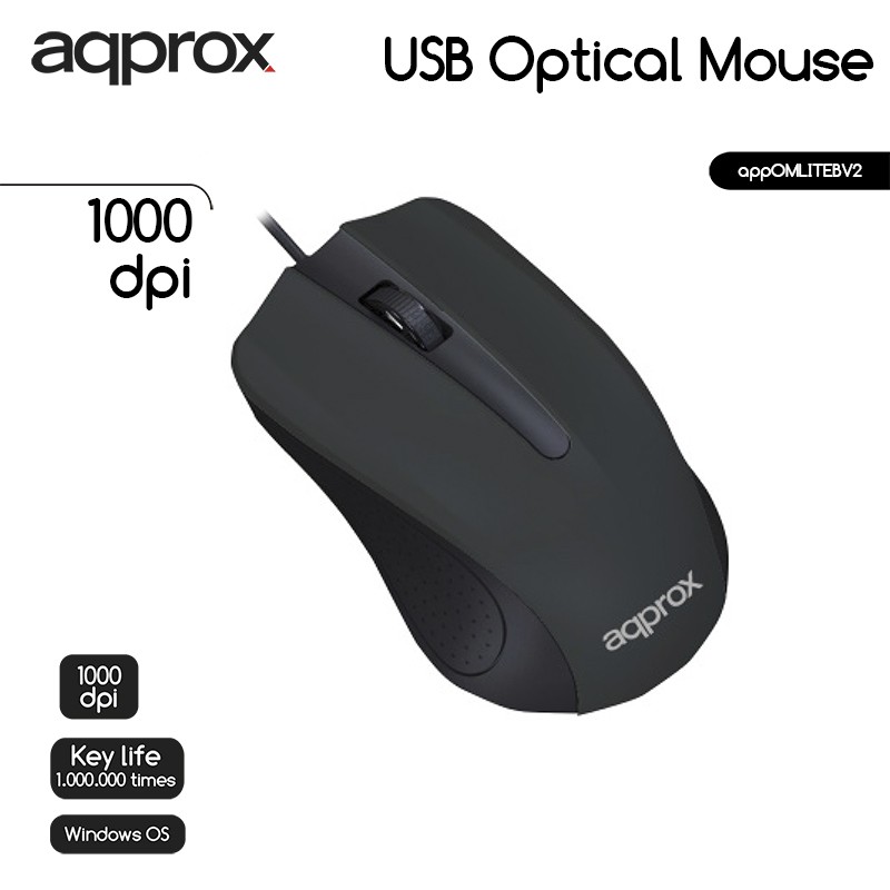 RATON OPTICO CON SCROLLING CABLE USB