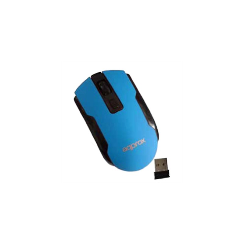 RATON OPTICO INALAMBRICO AZUL CLARO