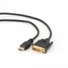 CABLE HDMI M-DVI-D 18+1 M 1,8MTS ORO