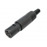 CONECTOR MINIDIN 6P H AEREO PLASTICO