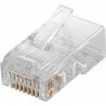 CONECTOR RJ45 MACHO UTP CAT5E RIGIDO