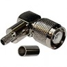 CONECTOR TNC MACHO LMR400 RG8 CODO CRIMP